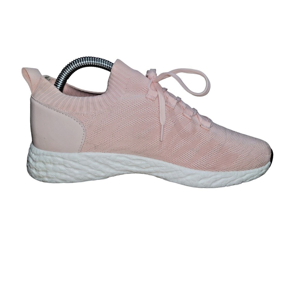 Antonio Melani Lia Ann Salmon Pink Knit Sneakers Comfort Walking Run Shoes 8.5M - Picture 5 of 11